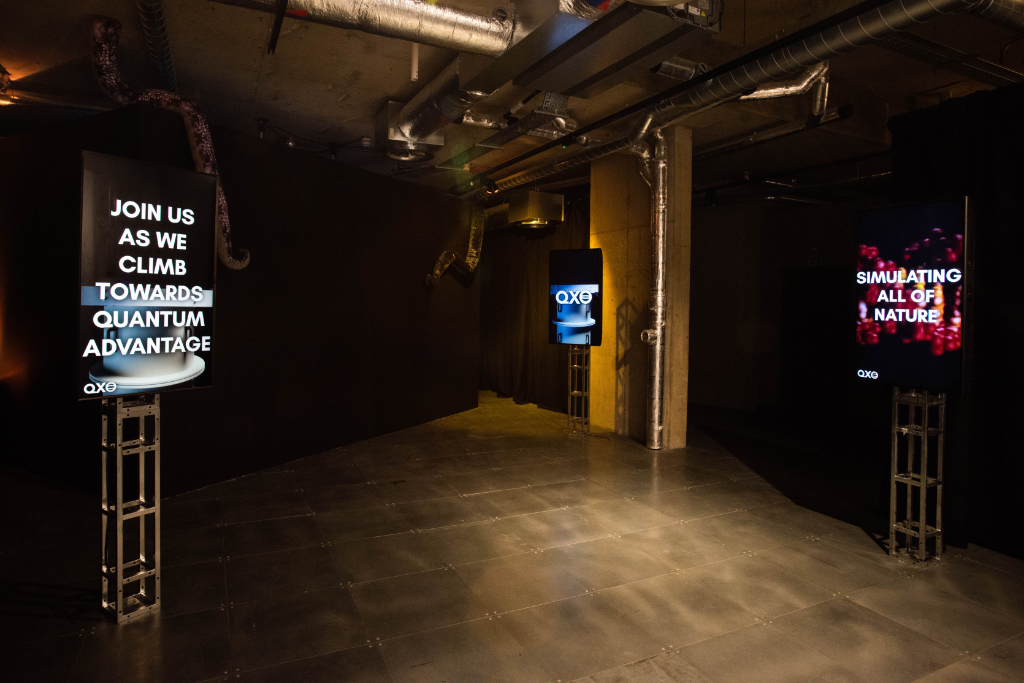 Libby Heaney, THE EVOLUTION OF ENT-_ QX  (2022). Installation view, arebyte Gallery, London, 2022. Commissioned by arebyte. Image_ Max Colson